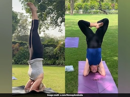 Norwegian Envoy Celebrates Yoga Day With Headstand Lotus Pose