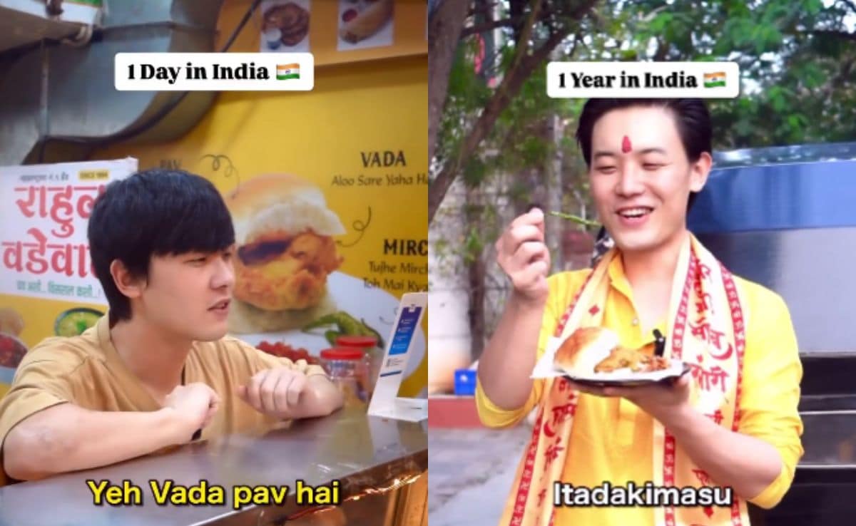 Watch: Japanese Influencer Shows How Their Liking For Vada Pav Changed In Just One Year Watch: Japanese Influencer Shows How Their Liking For Vada Pav Changed In Just One Year