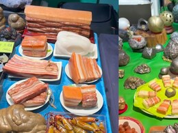 Meat Or Mineral? Travel Creator's Pork Belly Rock Haul Goes Viral