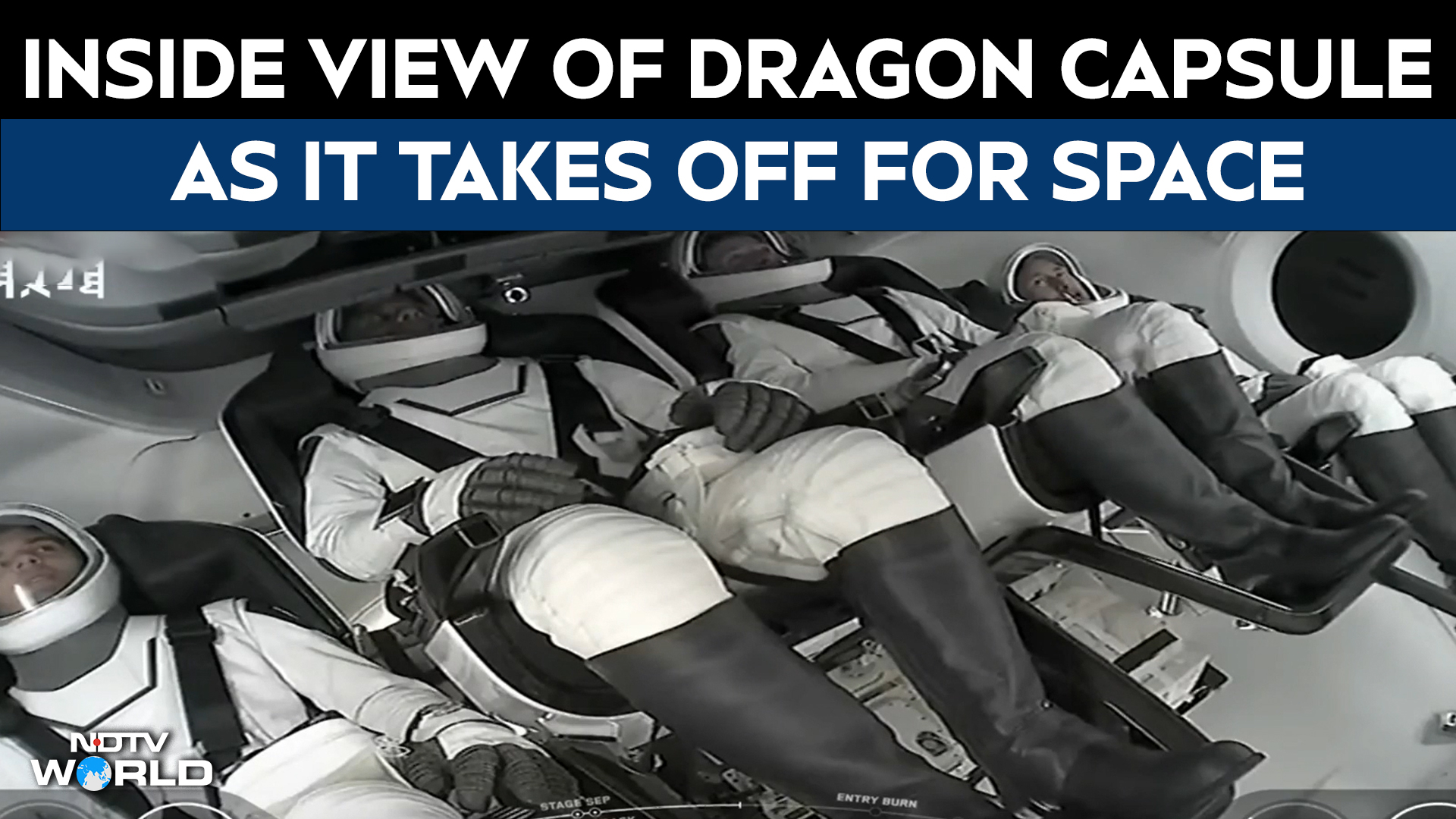 Watch: Inside View Of Dragon Capsule As Shubhanshu Shukla Takes Off For Space