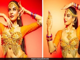 Jacqueline Fernandez Redefines Retro Style With An Ethnic Spin In A Draped Skirt And Blouse Jacqueline Fernandez Redefines Retro Style With An Ethnic Spin In A Draped Skirt And Blouse