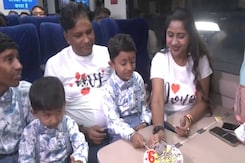 Watch: Varanasi Family Celebrates Son's Birthday Aboard First Vande Bharat To Kashmir Watch: Varanasi Family Celebrates Son's Birthday Aboard First Vande Bharat To Kashmir