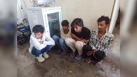 Photo Of 4 Raja Raghuvanshi Murder Accused In Police Custody Surfaces sonam  missing couple indore meghalaya honeymoon raj kushwaha
