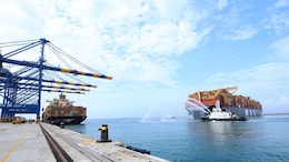 World's Largest Container Ship MSC IRINA Arrives At Vizhinjam Seaport