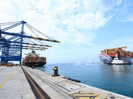 World's Largest Container Ship MSC IRINA Arrives At Vizhinjam Seaport