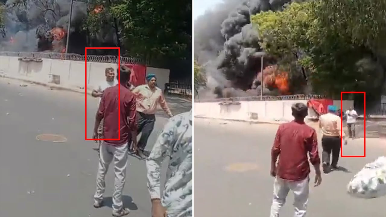 New Video Shows Lone Survivor Walking Out Of Burning Air India Crash Site