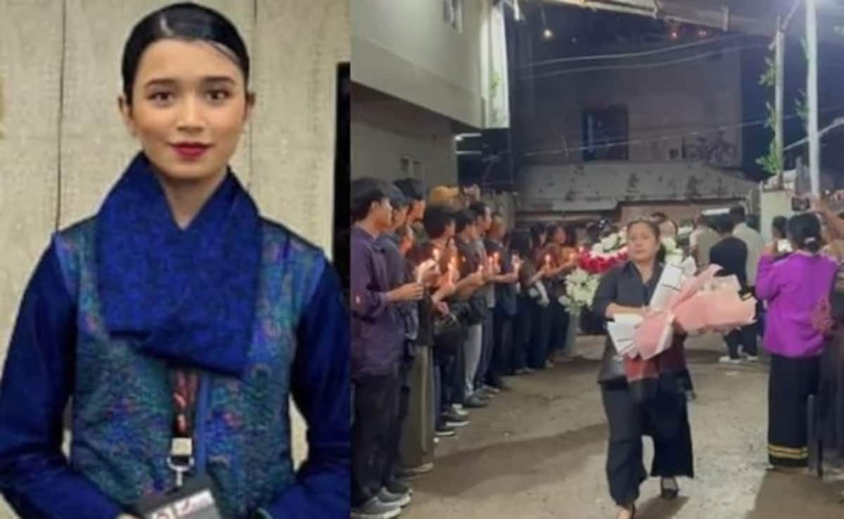 Thousands gathered in her home town to pay tribute and their final respects. 