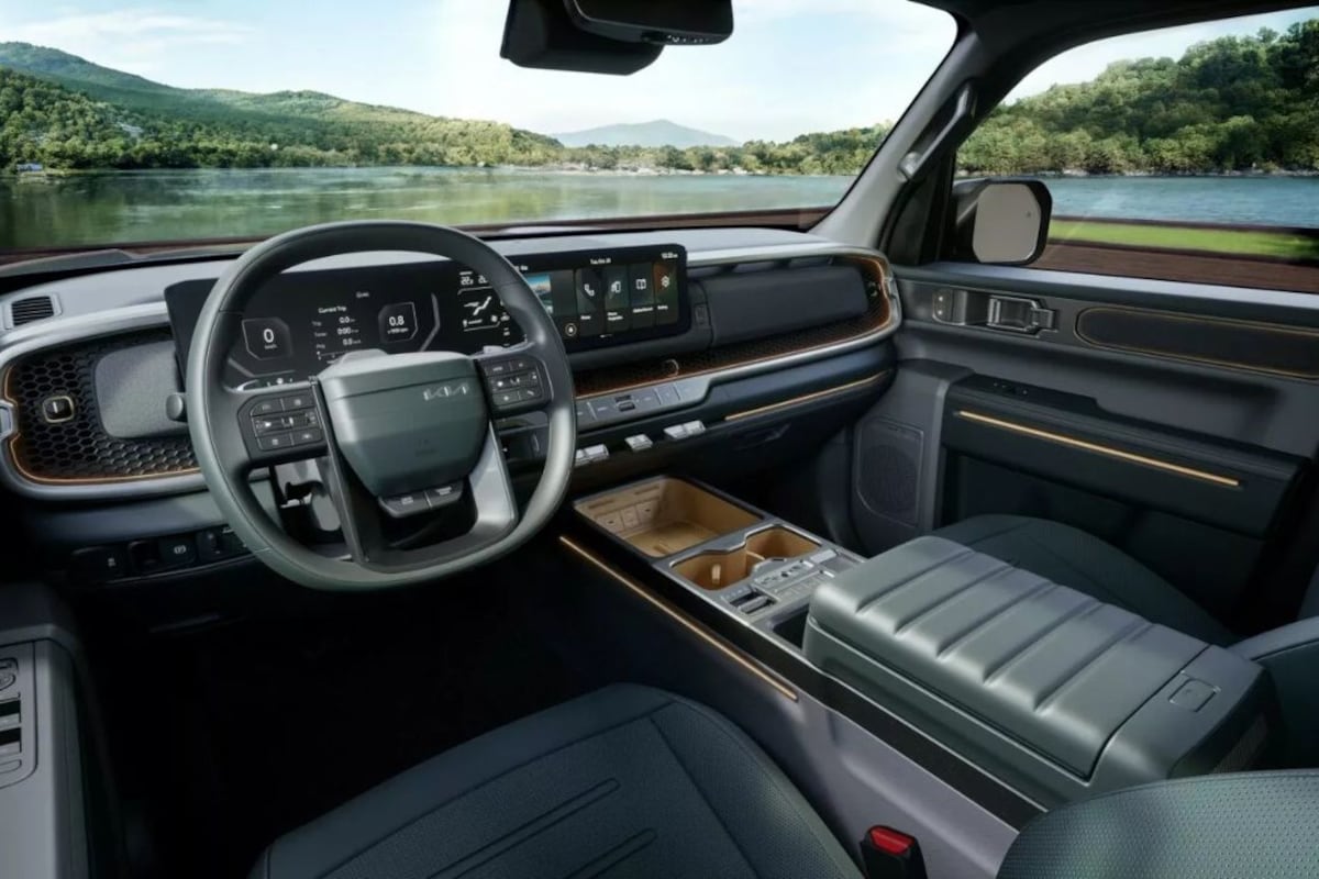 Kia Tasman SUV interior, image used for reference Kia Tasman SUV interior, image used for reference