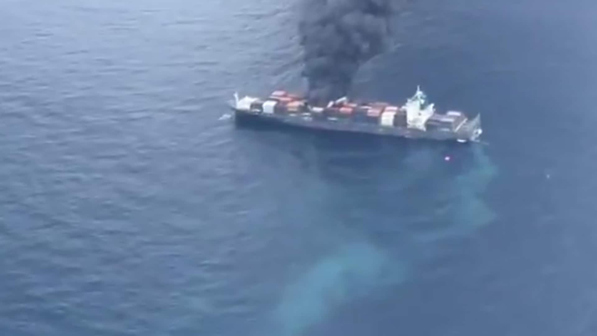 Explosion On Singapore-Flagged Ship Off Kerala Coast, Navy Responds