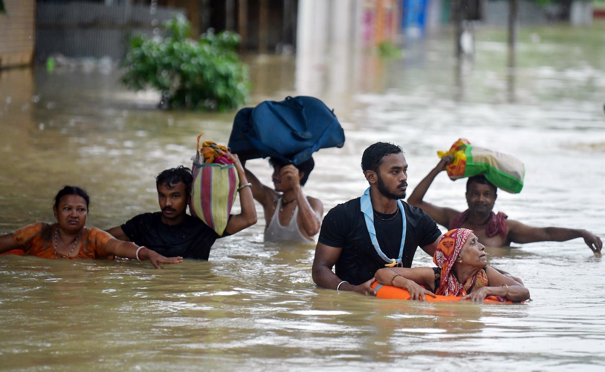 With two more deaths today, the toll of flood and landslides in Assam have gone up to 10. With two more deaths today, the toll of flood and landslides in Assam have gone up to 10.