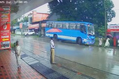 Bus Rams Women Waiting At Bus Stop In Kerala Bus Rams Women Waiting At Bus Stop In Kerala
