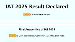 IISER Aptitude Test 2025 Result Declared; Check When Counselling Begins