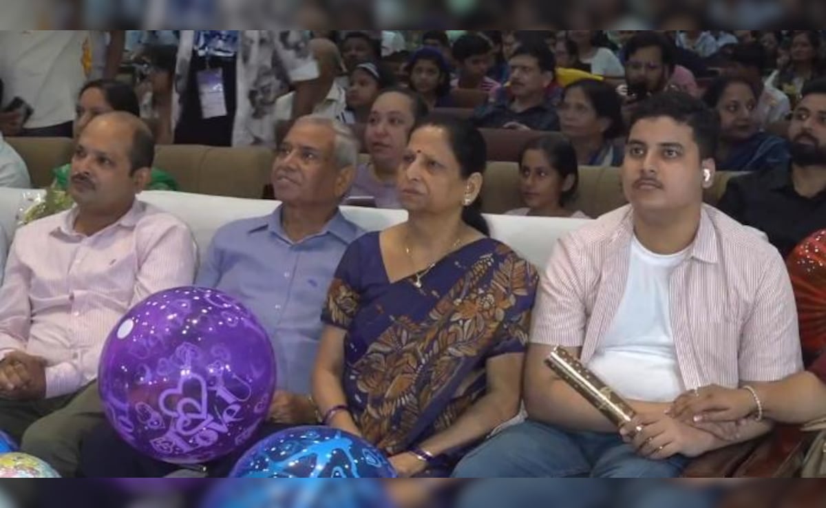 "We got overwhelmed," Shubhanshu Shuklas mother told media after the spacecraft lift off. "We got overwhelmed," Shubhanshu Shuklas mother told media after the spacecraft lift off.
