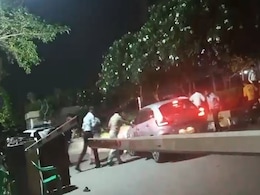 Video: Man Breaks Through Barrier, Rams Car Into People In Noida Video: Man Breaks Through Barrier, Rams Car Into People In Noida