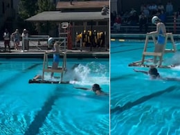 Walk On Water! पानी के ऊपर चलती लड़की को देख हर कोई है दंग, जुगाड़ टेक्नोलॉजी या कोई करतब, आखिर क्या है ये?