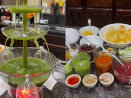 Forget Chocolate Fountain, This Makeshift Panipuri Fountain Is The New Big Thing In Town Forget Chocolate Fountain, This Makeshift Panipuri Fountain Is The New Big Thing In Town