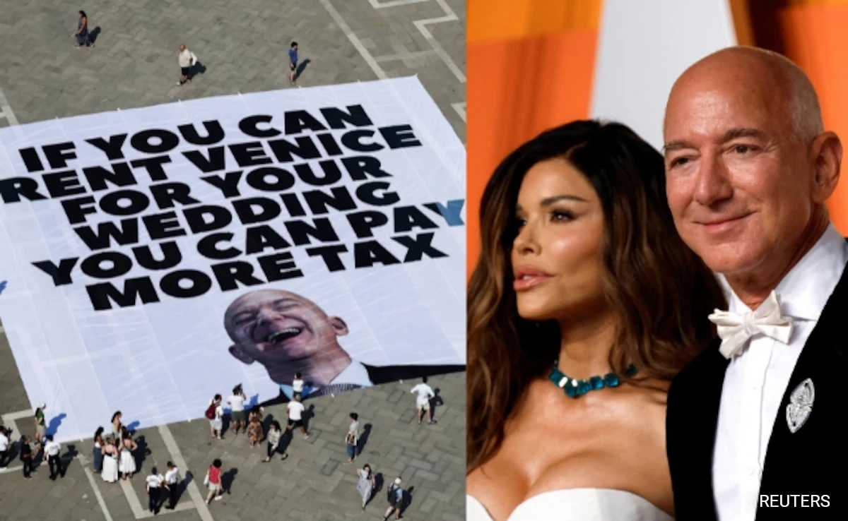 като основателят на Amazon Джеф Безос и Лорън Санчес се