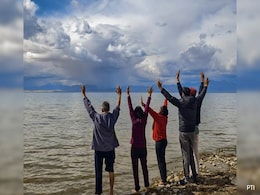First Batch Of Indian Pilgrims Arrives At Manasarovar Lake After 5-Year Hiatus First Batch Of Indian Pilgrims Arrives At Manasarovar Lake After 5-Year Hiatus