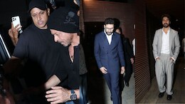 Pics: Shah Rukh Khan, Abhishek Bachchan, Varun Dhawan At Fitness Trainer Prashant Sawant's Wedding Reception