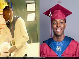 Teen Flips Burgers In Graduation Cap And Gown, Internet Goes Wild With Rs 1.5 Crore College Fund Teen Flips Burgers In Graduation Cap And Gown, Internet Goes Wild With Rs 1.5 Crore College Fund