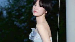 Song Hye-Kyo In An Ice Blue Satin Ball Gown Looks Straight Out Of A Fairytale