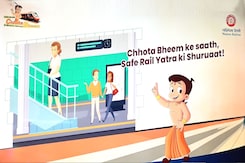 Western Railway Joins Hands With Chhota Bheem To Promote Rail Safety Western Railway Joins Hands With Chhota Bheem To Promote Rail Safety
