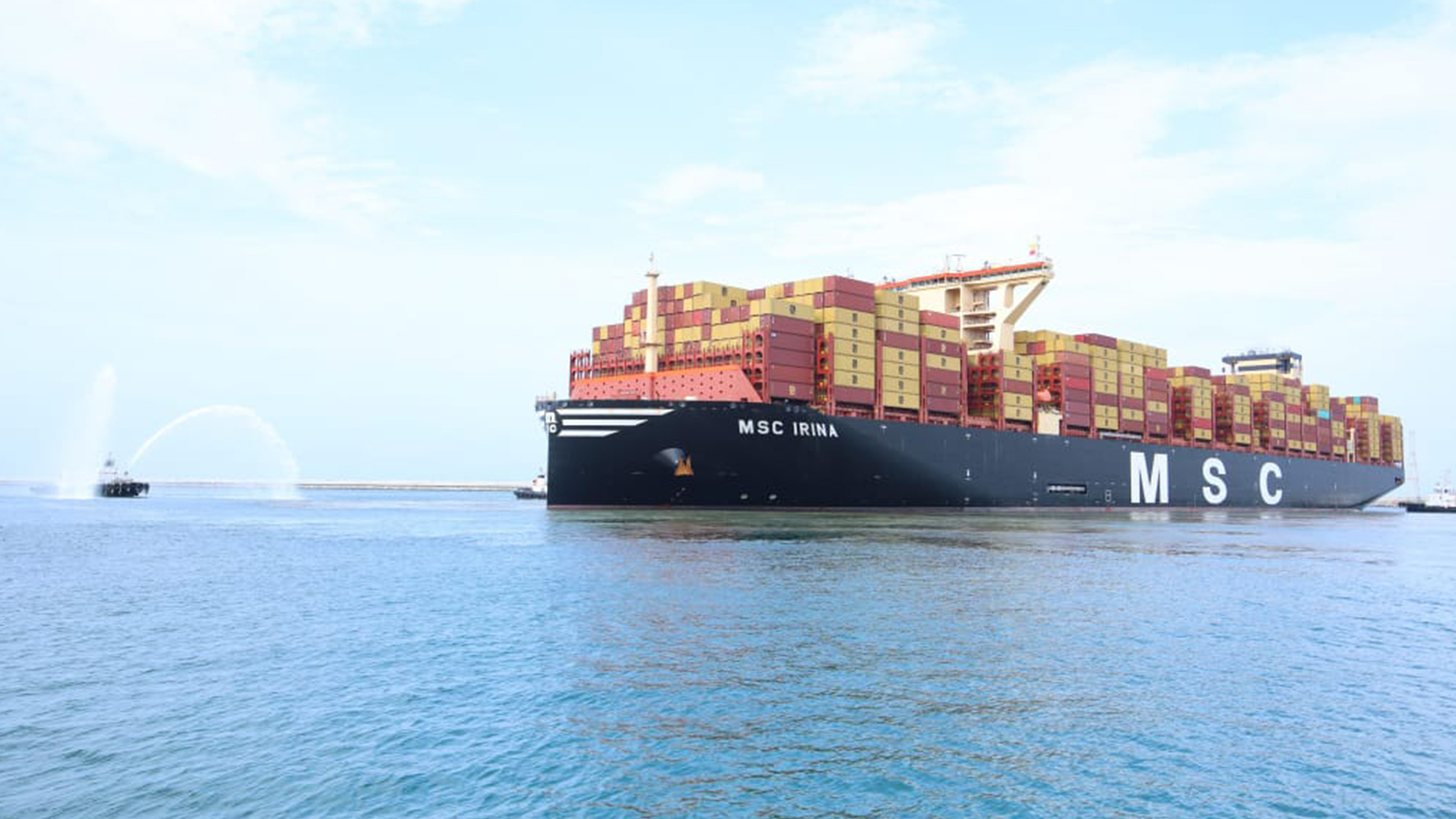 World's Largest Container Ship MSC IRINA Arrives At Vizhinjam Seaport