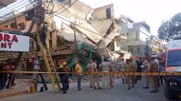 2 Feared Trapped After Building Collapses In Delhi's Rohini