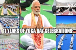 From 2015 To 2025, 11 Years Of PM Modi's Yoga Day Celebration From 2015 To 2025, 11 Years Of PM Modi's Yoga Day Celebration