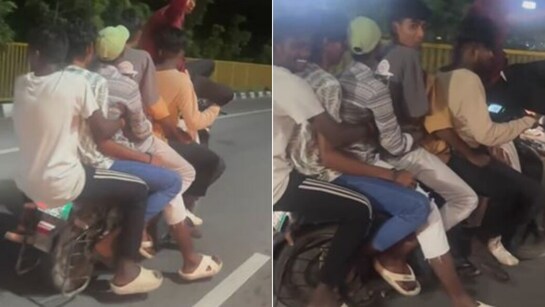 2 या 4 नहीं, 1 बाइक पर सवार हुए 8 लोग, देर रात सड़क पर की मस्ती, वायरल हुआ Video तो पुलिस ने किया गिरफ्तार
