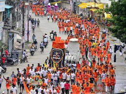 कांवड़ यात्रा में चढ़ने लगा भोले का रंग,51 लीटर की कांवड़ लेकर निकले तीन यार भोले के दरबार