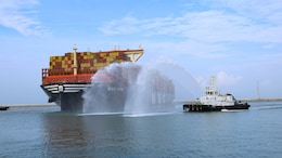 Karan Adani Welcomes MSC IRINA, World's Largest Container Ship At Vizhinjam