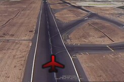 Satellite View Of Where Plane Took Off And Where It Crashed Satellite View Of Where Plane Took Off And Where It Crashed