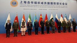Rajnath Singh Arrives For SCO Defence Ministers' Meet In Qingdao