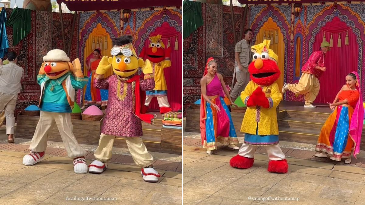 'Sesame Street' Characters Dancing To Bollywood Beats At Universal Studios Singapore Go Viral