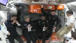 Video: Hugs And Welcome Drink As ISS Welcomes Shubhanshu Shukla And Team