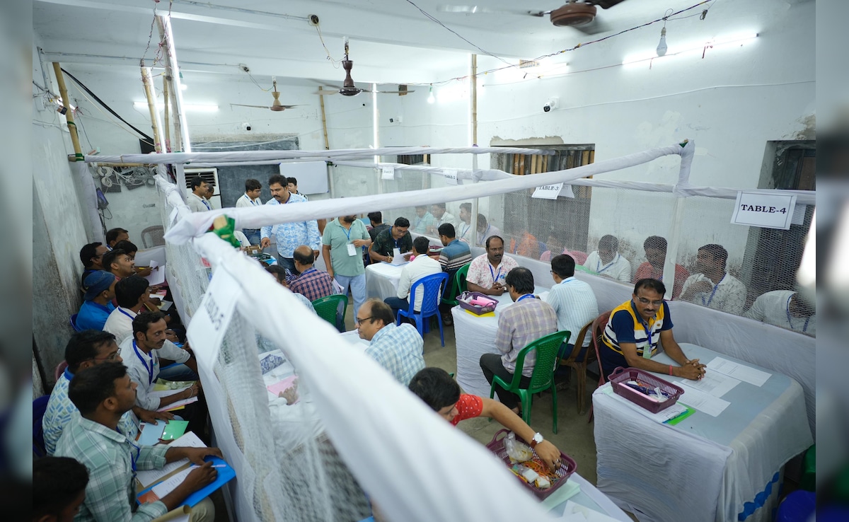 The counting of votes began at 8 am amid tight security arrangements. 