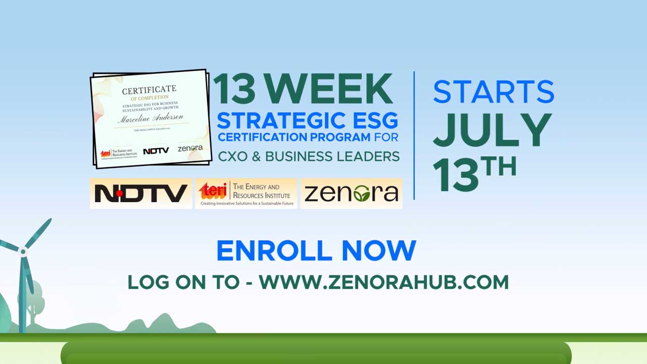 [Sponsored] Lead The Change: The Strategic ESG Certification Program By NDTV And TERI