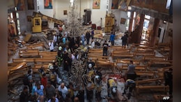 Blood Splash On Walls Of Damascus Church After Suicide Bomber Kills 20