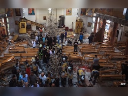 Blood Splash On Walls Of Damascus Church After Suicide Bomber Kills 20 Blood Splash On Walls Of Damascus Church After Suicide Bomber Kills 20