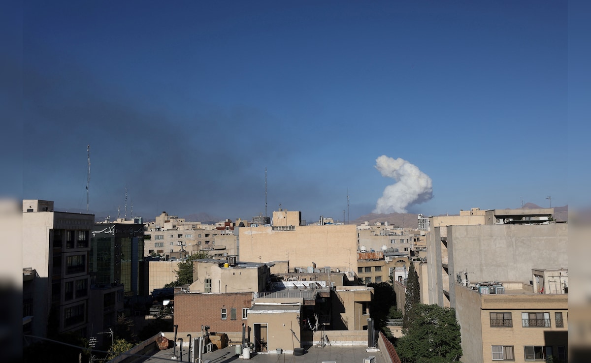 One of the small munitions struck a home in the central Israeli town of Azor, causing some damage, reports said. 