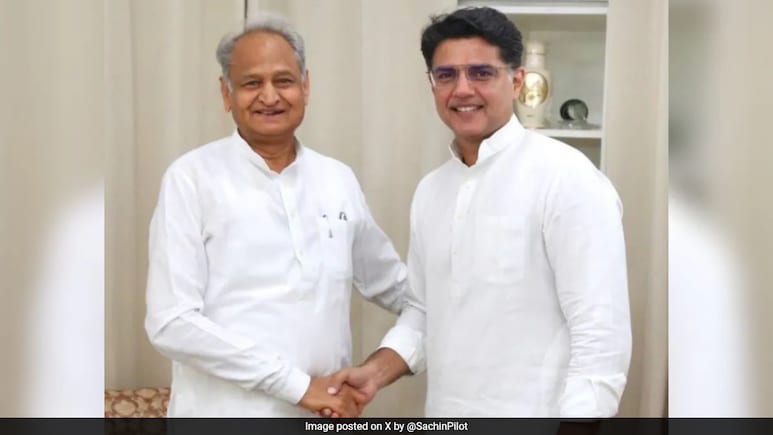 "Both Legs In Congress": Ashok Gehlot Backs Sachin Pilot, Rejects BJP Charge