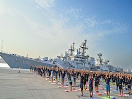Over 11,000 Navy Personnel, Their Families To Join Yoga Day Event In Andhra Over 11,000 Navy Personnel, Their Families To Join Yoga Day Event In Andhra