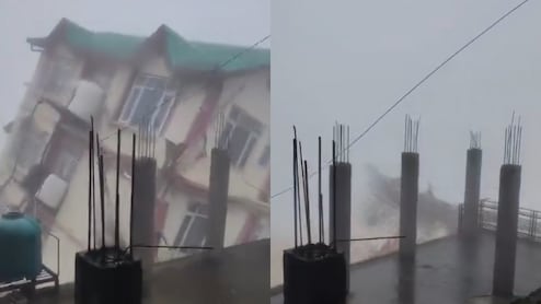 On Camera, 5-Storey House Collapses In Shimla Day After Evacuation Amid Heavy Rain