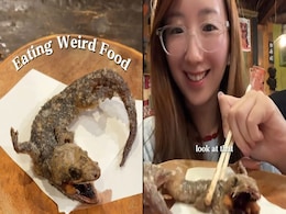 Watch: Woman Eats Scary-Looking Lizard In Japanese Restaurant, Internet Cannot Digest It Watch: Woman Eats Scary-Looking Lizard In Japanese Restaurant, Internet Cannot Digest It