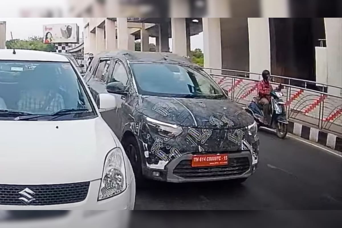 Renault Triber Facelift Spotted Testing Again, Hints At Newly Designed Front
