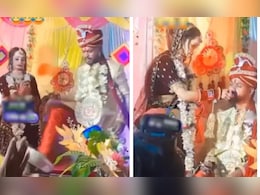 केक खाने से दुल्हन ने किया इनकार, तो गुस्से से तिलमिला गया दूल्हा, देखें कैसे शादी के स्टेज पर हुआ जोरदार कलेश