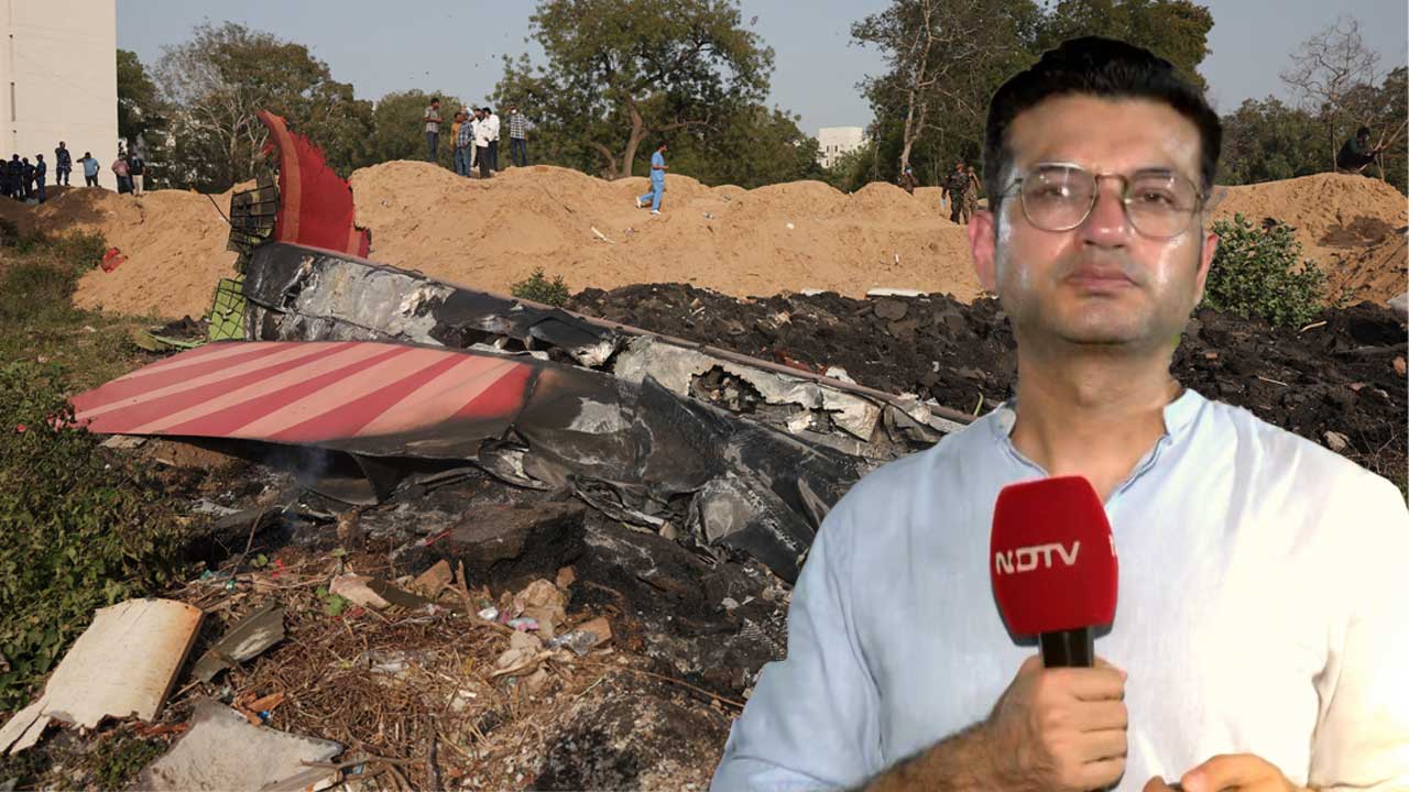 NDTV Ground Report: Nothing Left, Just Burnt Debris At Ahmedabad Plane Crash Site