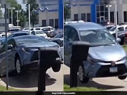 Watch: Car Becomes Airborne After Road Buckles Under Extreme Heat In US Watch: Car Becomes Airborne After Road Buckles Under Extreme Heat In US