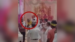 Video: Party Worker Garlands UP Politician, Then Slaps Him Multiple Times